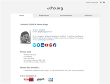 Tablet Screenshot of jdhp.org